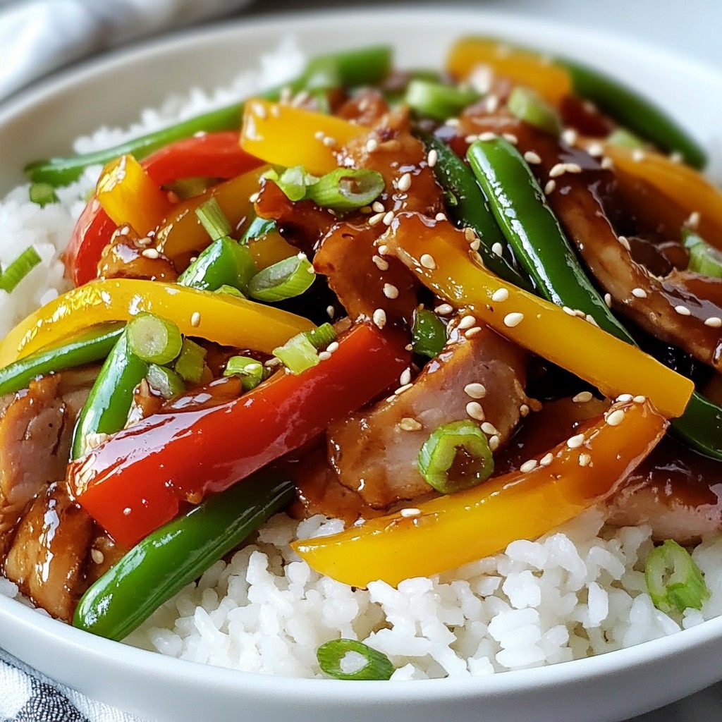 Easy Weeknight Teriyaki Turkey Ham Stir-Fry Recipe