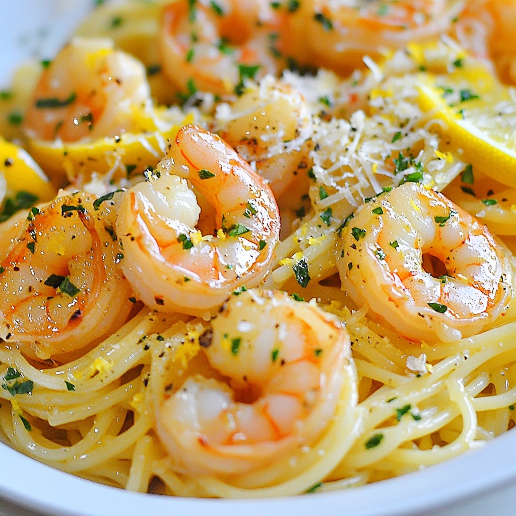 Quick Weeknight Meal Lemon Garlic Shrimp Pasta Delight