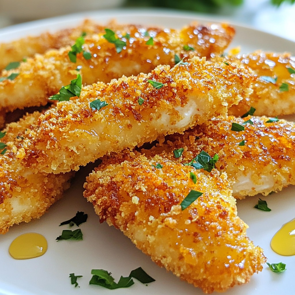 Crunchy Honey Soy Chicken Tenders Easy Recipe