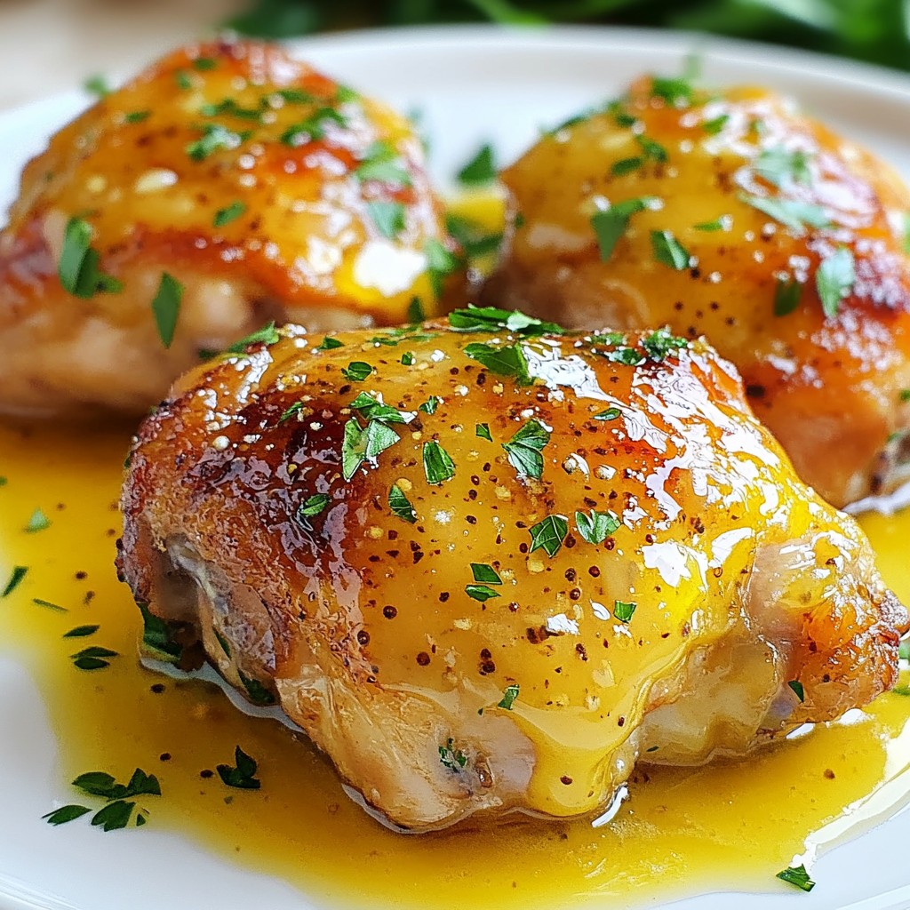 Honey Mustard Chicken Thighs Simple and Tasty Meal