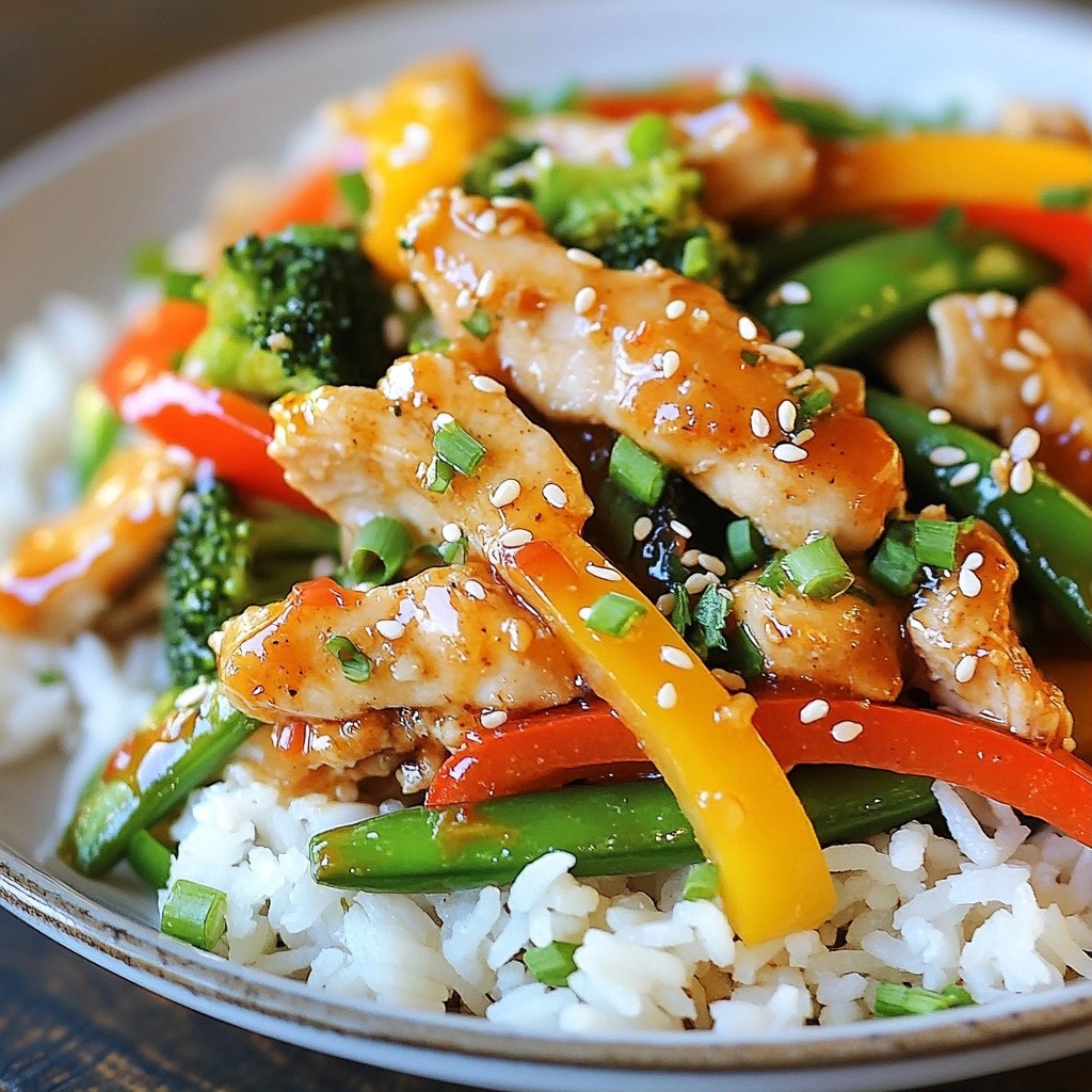 Quick Weeknight Meal Garlic Ginger Chicken Stir-Fry