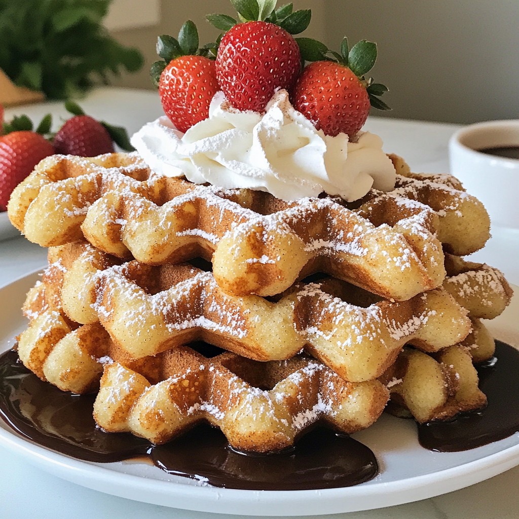 Cinnamon Sugar Churro Waffles Irresistible Breakfast Treat