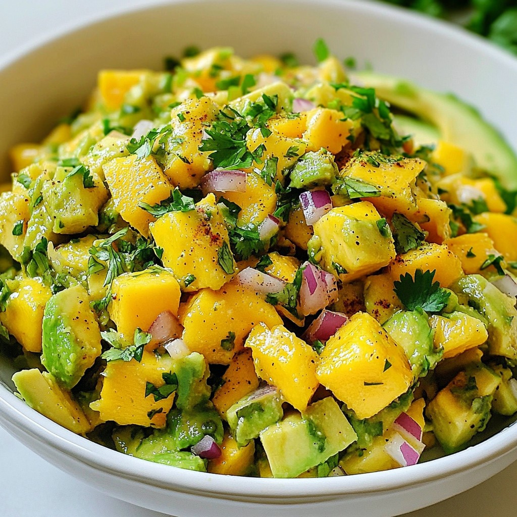 Spicy Mango Avocado Salsa Zesty and Fresh Delight