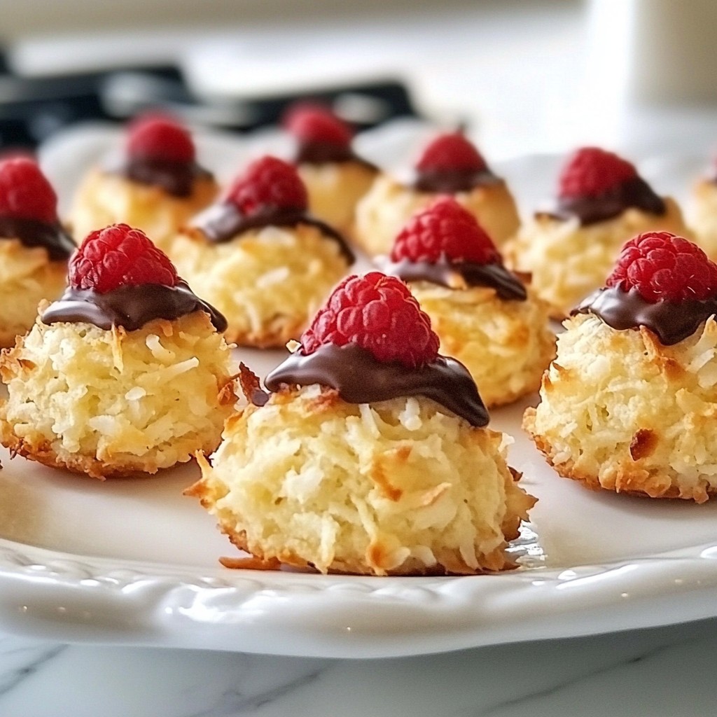 Raspberry Coconut Macaroons Delightful and Simple Treat