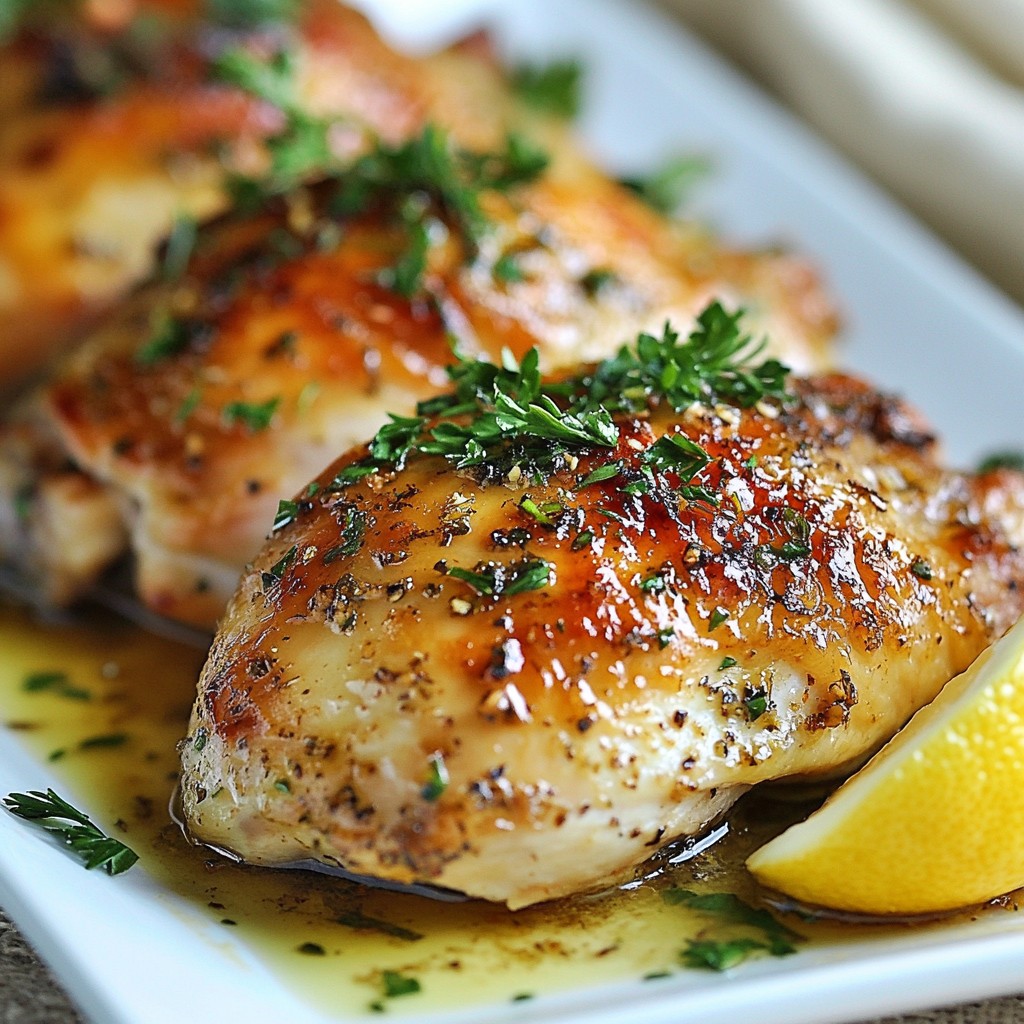 Garlic Herb Roasted Chicken Breasts Simple and Tasty