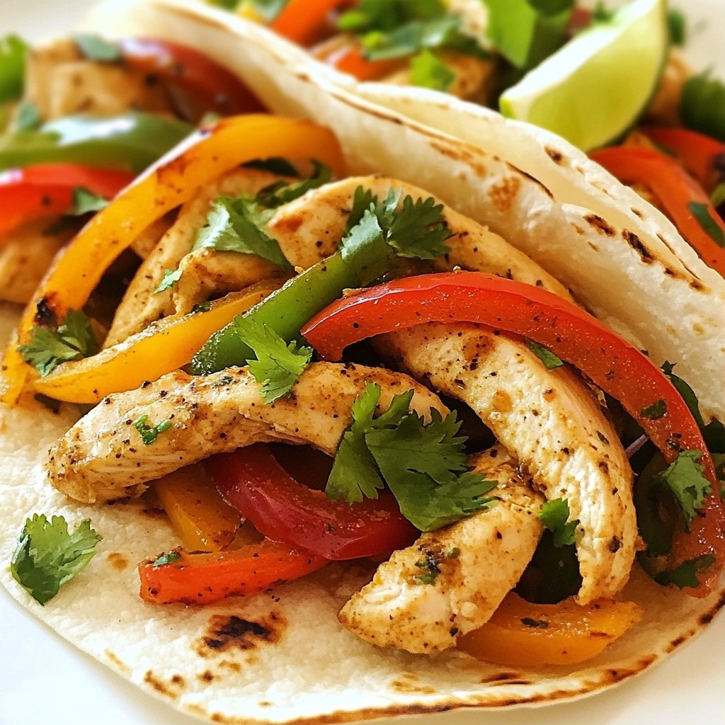 Easy Weeknight Chicken and Veggie Fajitas Recipe