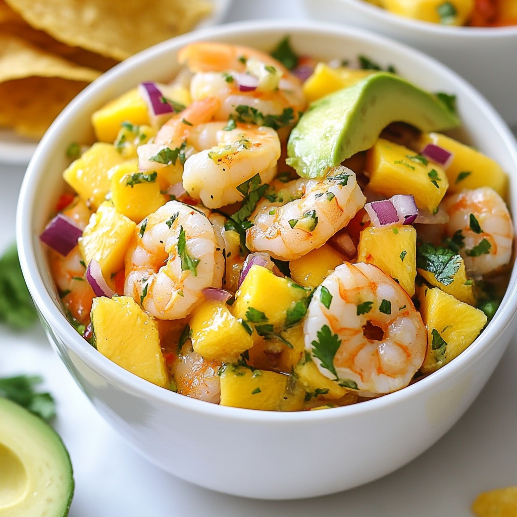 Spicy Mango Shrimp Ceviche Fresh and Flavorful Dish