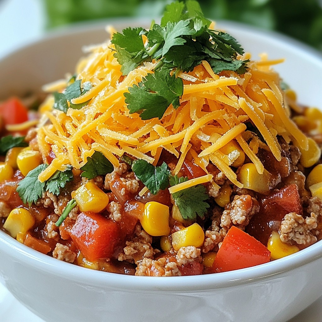 Savory Easy Weeknight BBQ Turkey Skillet Recipe