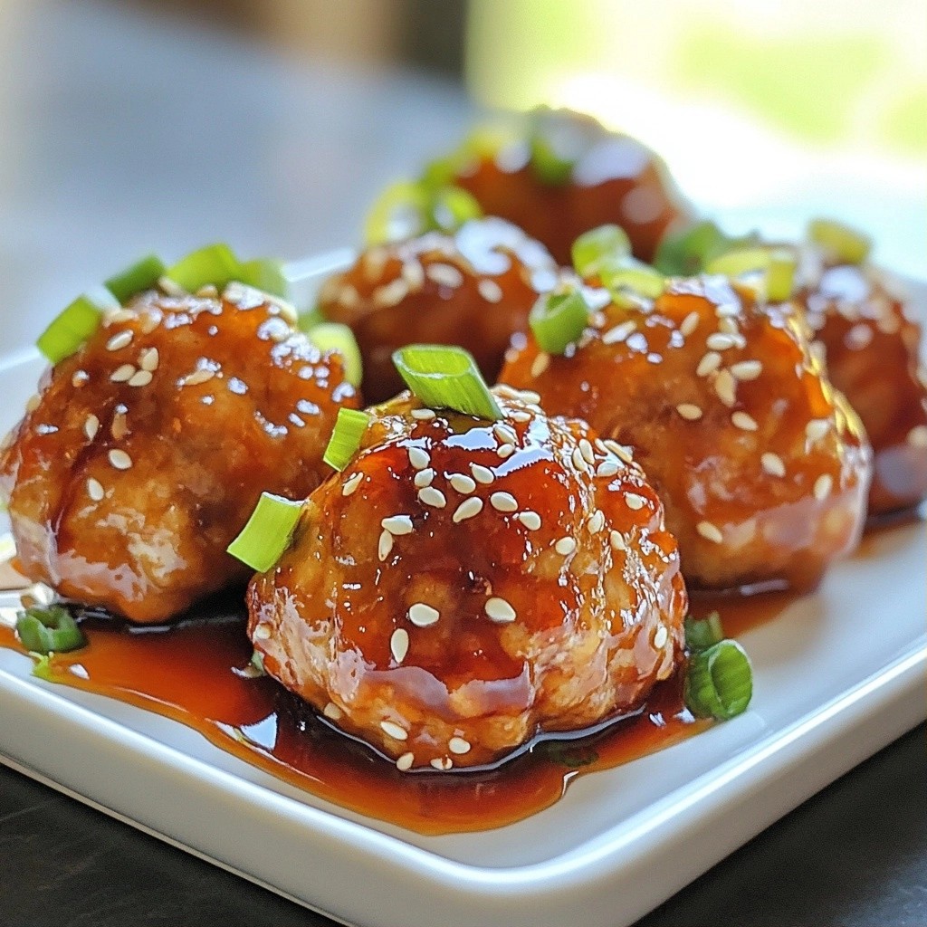 Busy Night Teriyaki Glazed Turkey Meatballs Recipe