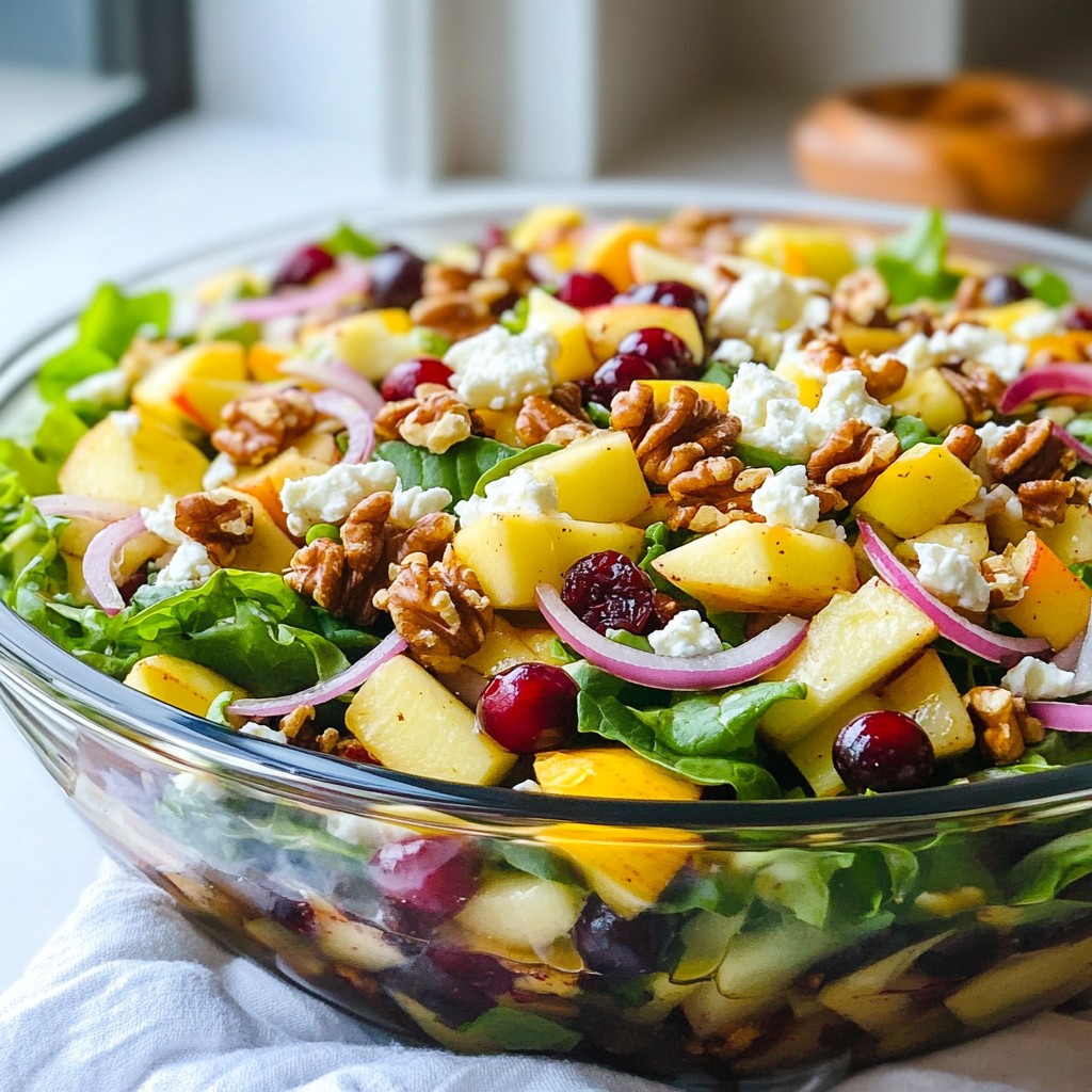 Apple Cranberry Walnut Salad Fresh and Flavorful Delight