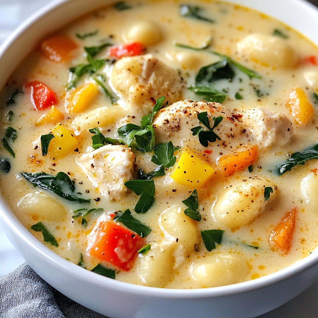 Creamy Cajun Chicken Gnocchi Soup Flavorful Delight