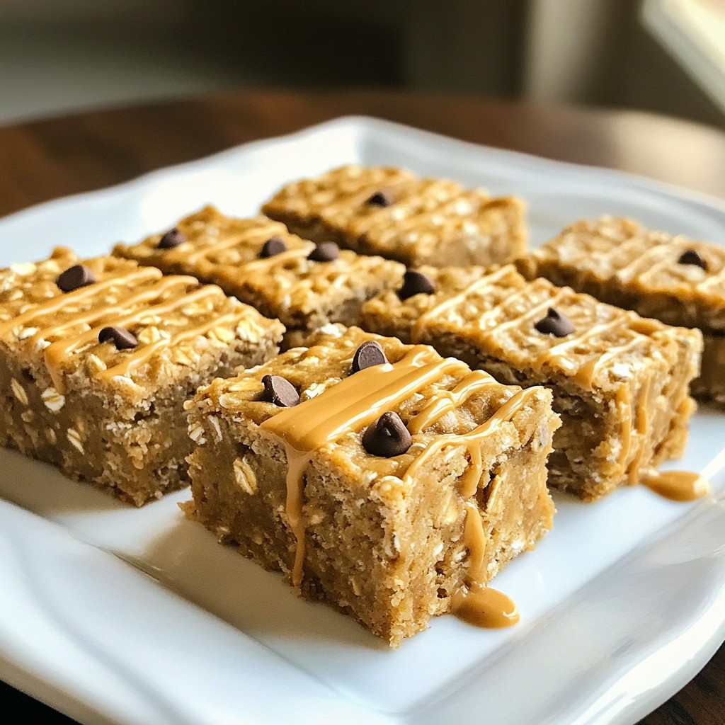 No Bake Peanut Butter Oat Bars Perfect for Snacking