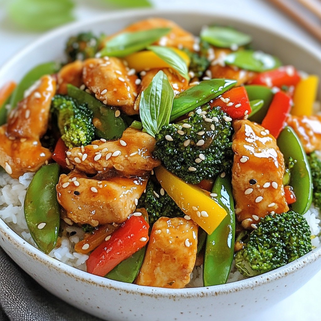 Zesty Weeknight Dinner Lemon Basil Chicken Stir-Fry