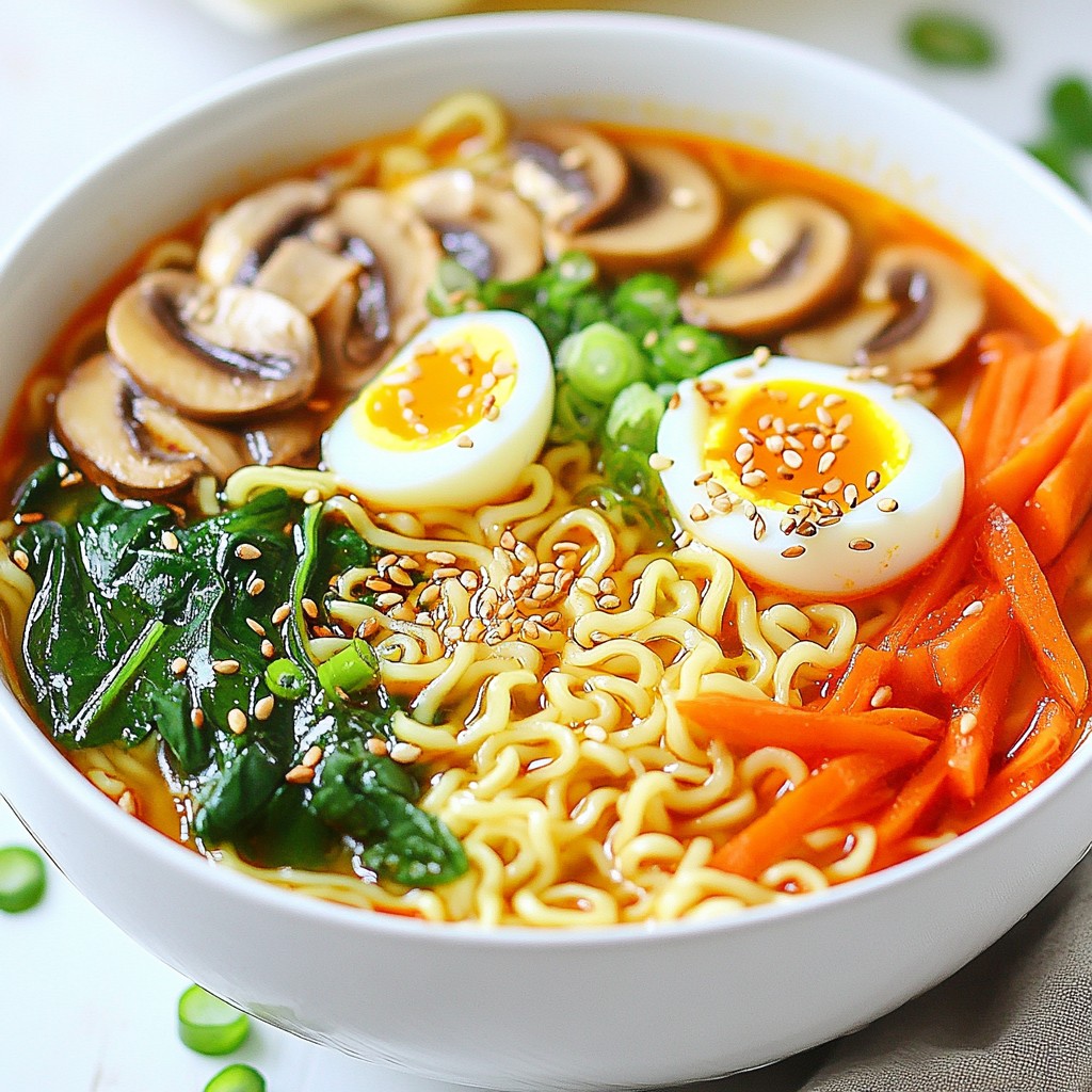Spicy Garlic Ramen Noodle Bowl Flavorful and Simple Recipe