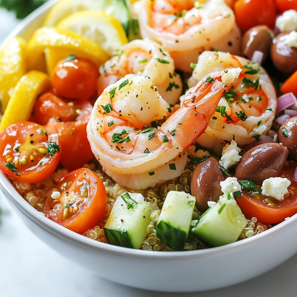 Quick Weeknight Mediterranean Shrimp Bowl Delight