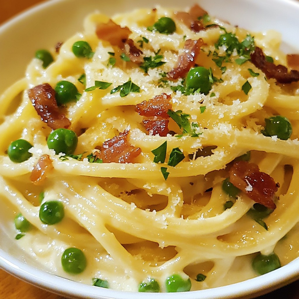 Cheesy Busy Night Turkey Bacon Carbonara Delight