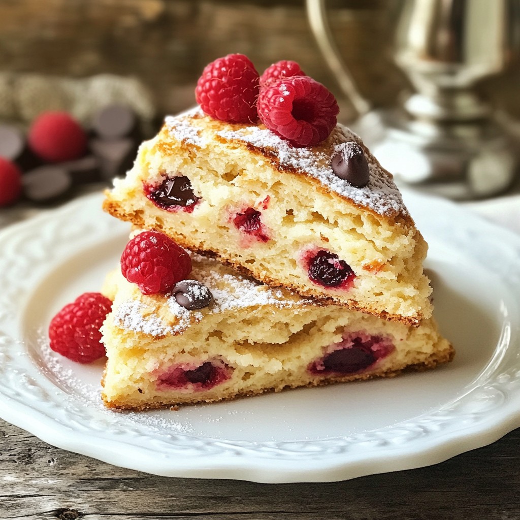 Raspberry Chocolate Chip Scones Savory and Simple Delight