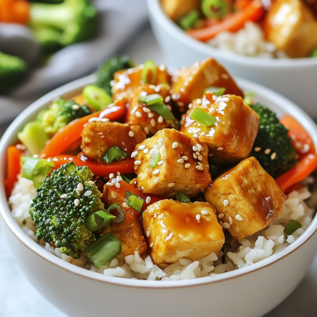 Spicy Teriyaki Tofu Bowls Healthy and Flavorful Meal