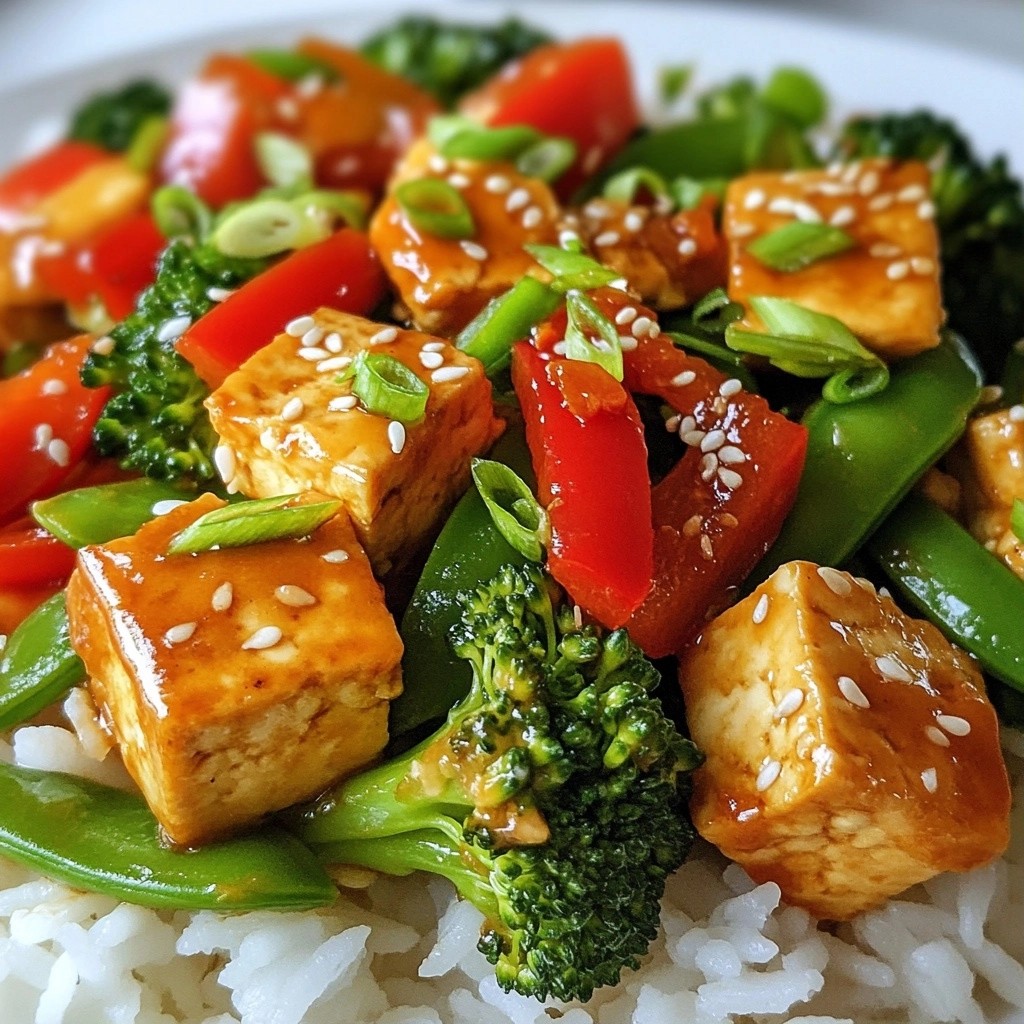 Busy Night Garlic Ginger Tofu Stir-Fry Delight