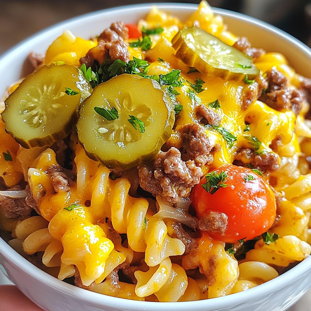 Loaded Cheeseburger Pasta Skillet Delightful Recipe
