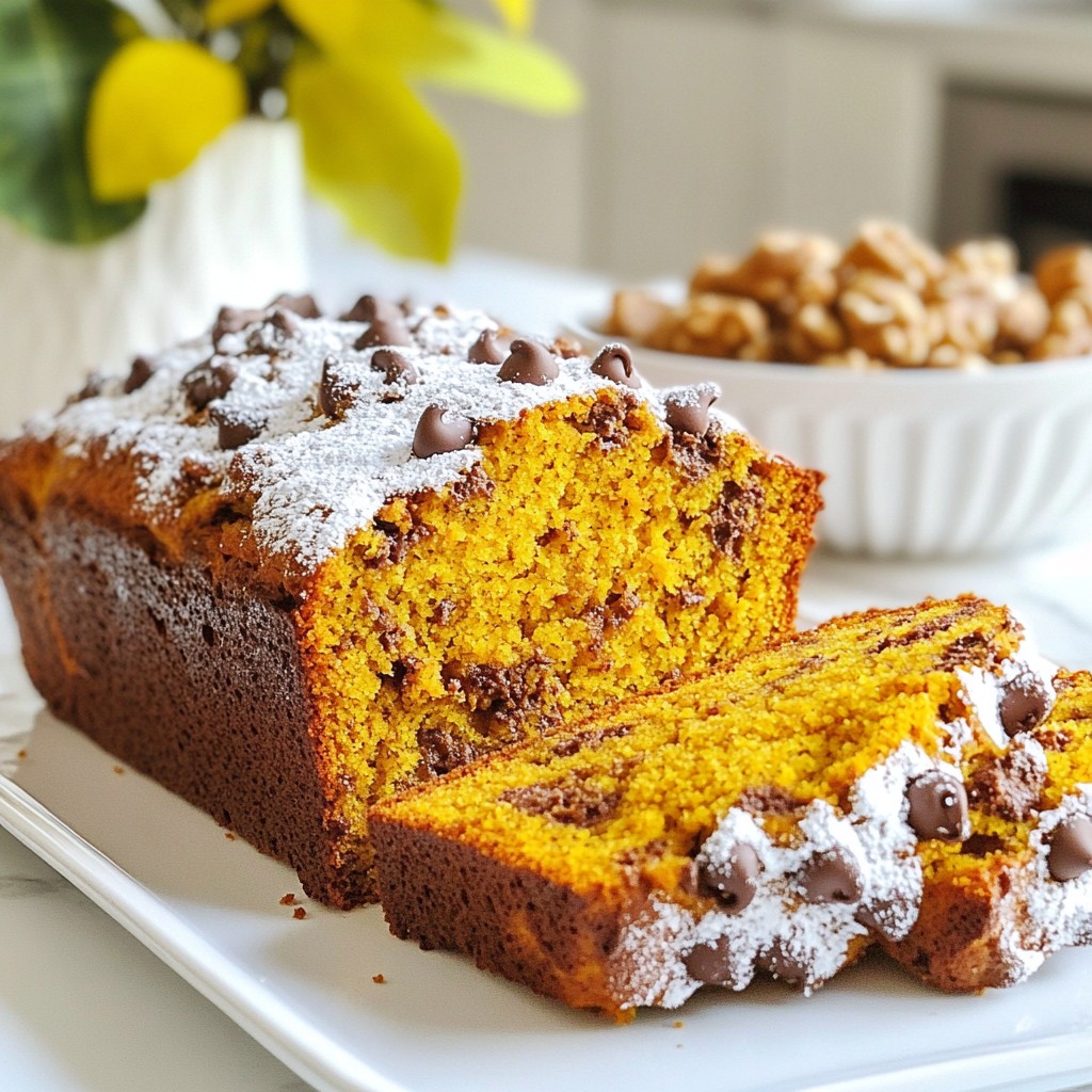 Pumpkin Chocolate Chip Bread Simple and Delicious Recipe