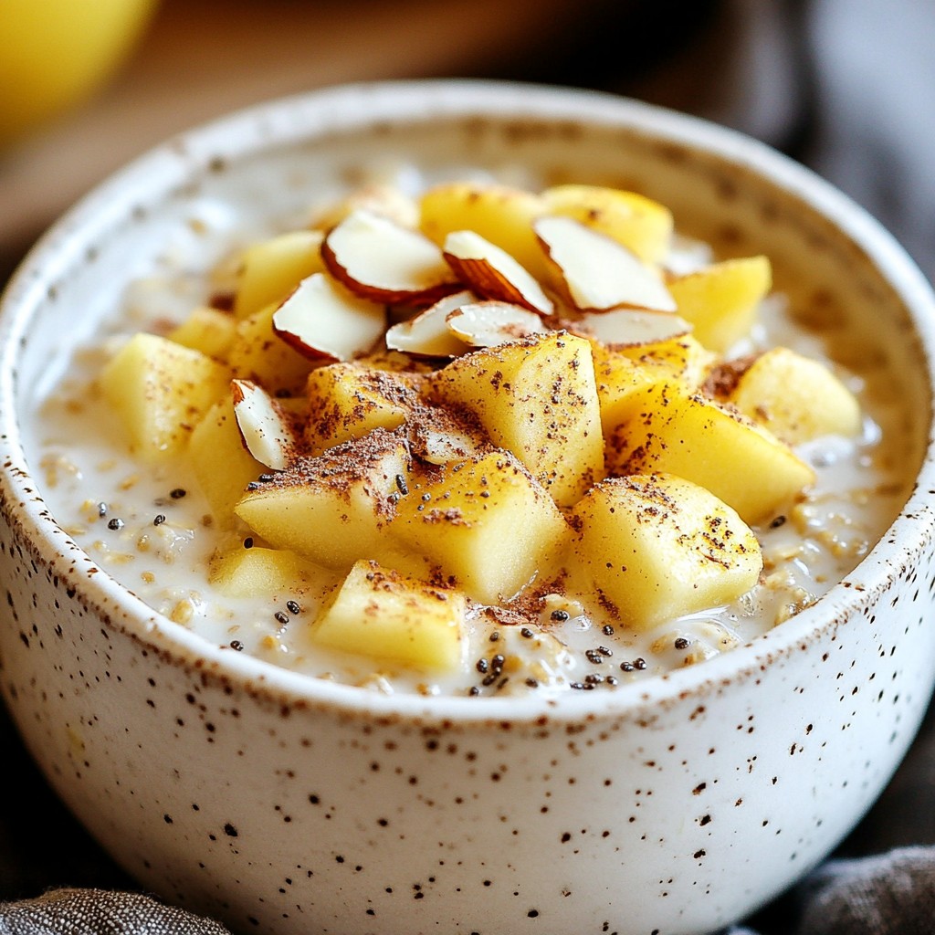 Apple Cinnamon Overnight Oats Tasty and Nutritious Meal