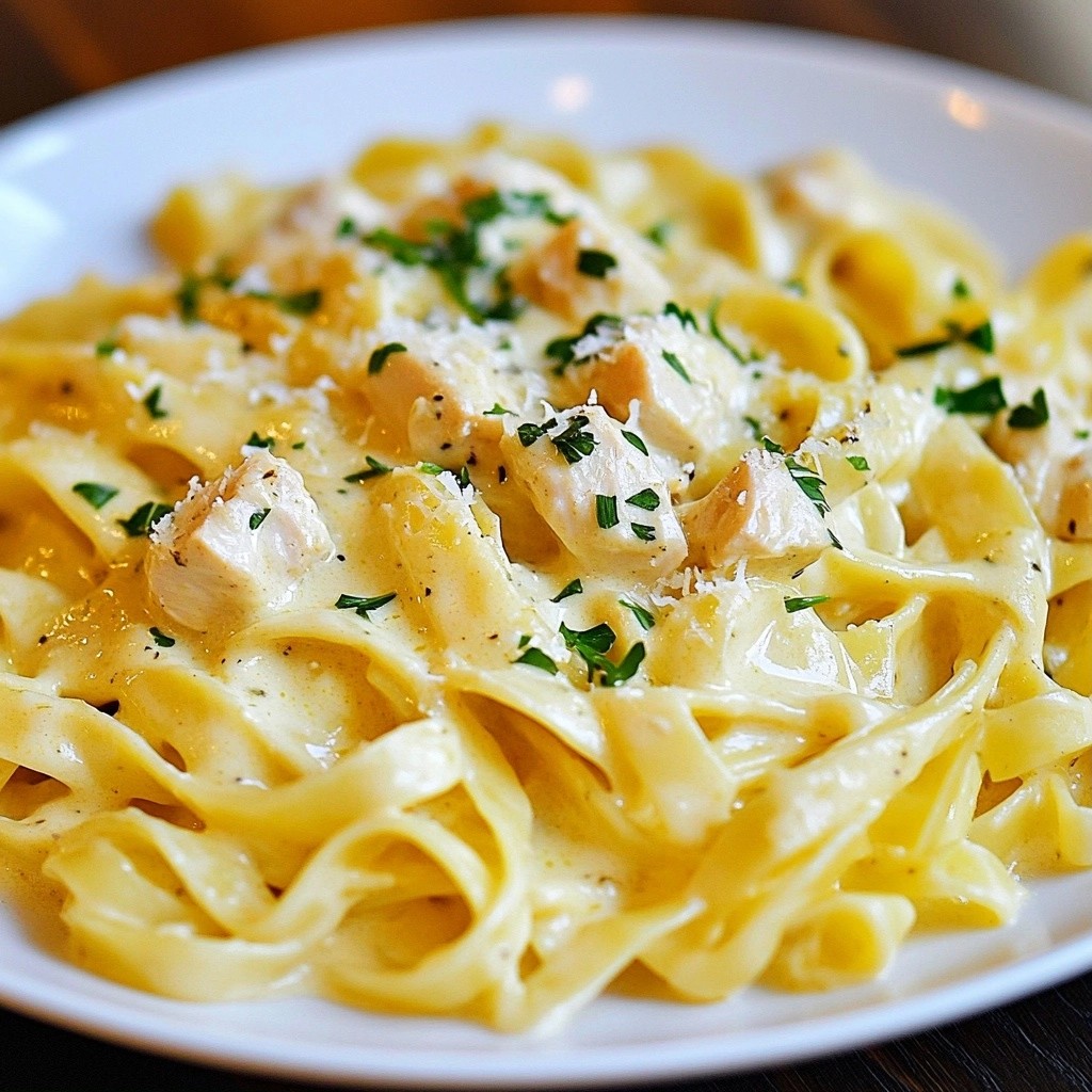 Quick Weeknight Dinner Creamy Herb Chicken Pasta Delight