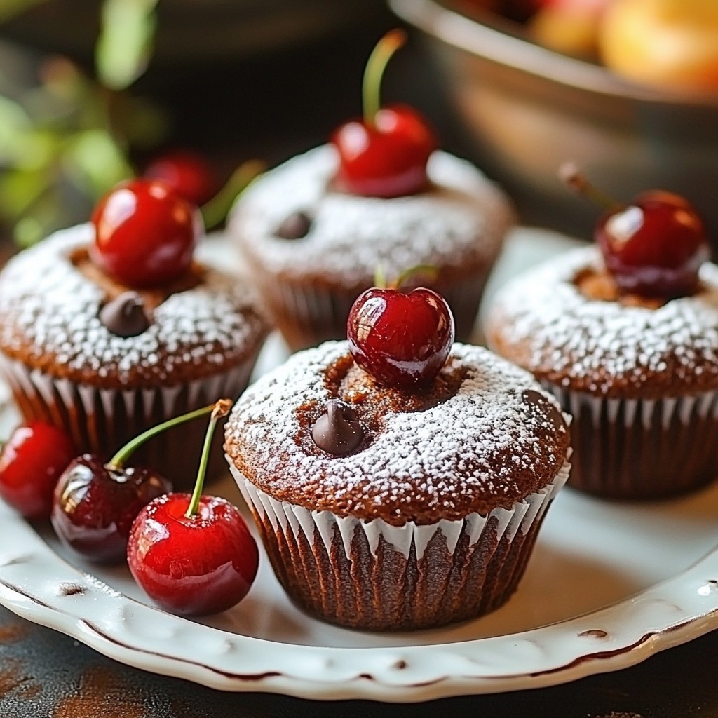 Cherry Chocolate Chip Muffins Delightful Baking Recipe