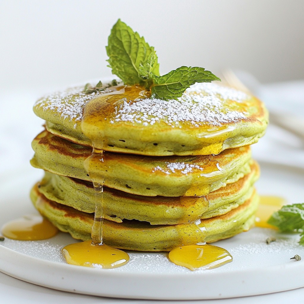 Matcha Vanilla Pancakes Simple and Flavorful Delight