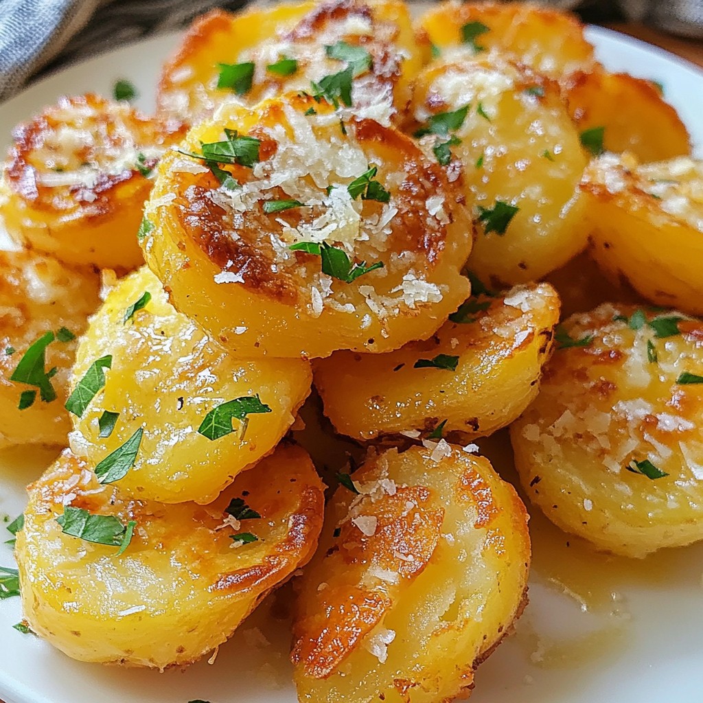 Garlic Parmesan Smashed Potatoes Simple and Tasty Dish