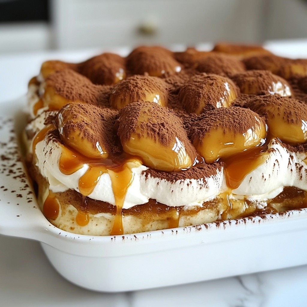 Caramel Macchiato Tiramisu Decadent and Easy Dessert
