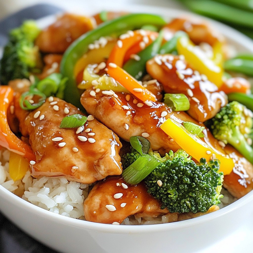 Savory Weeknight Dinner Teriyaki Chicken Stir-Fry
