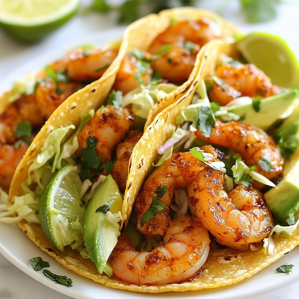 Easy Weeknight Spicy Garlic Shrimp Tacos Delight