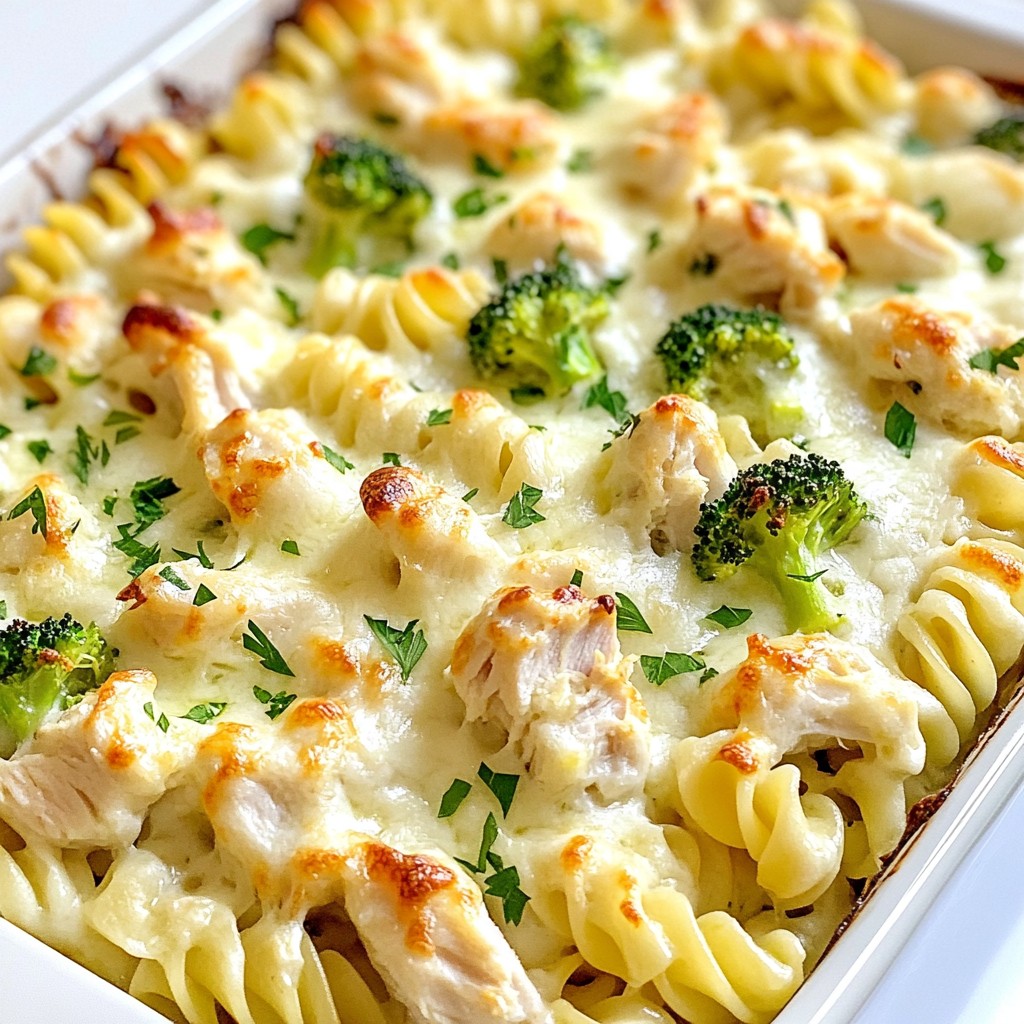 Creamy Weeknight Dinner Chicken Alfredo Bake Delight