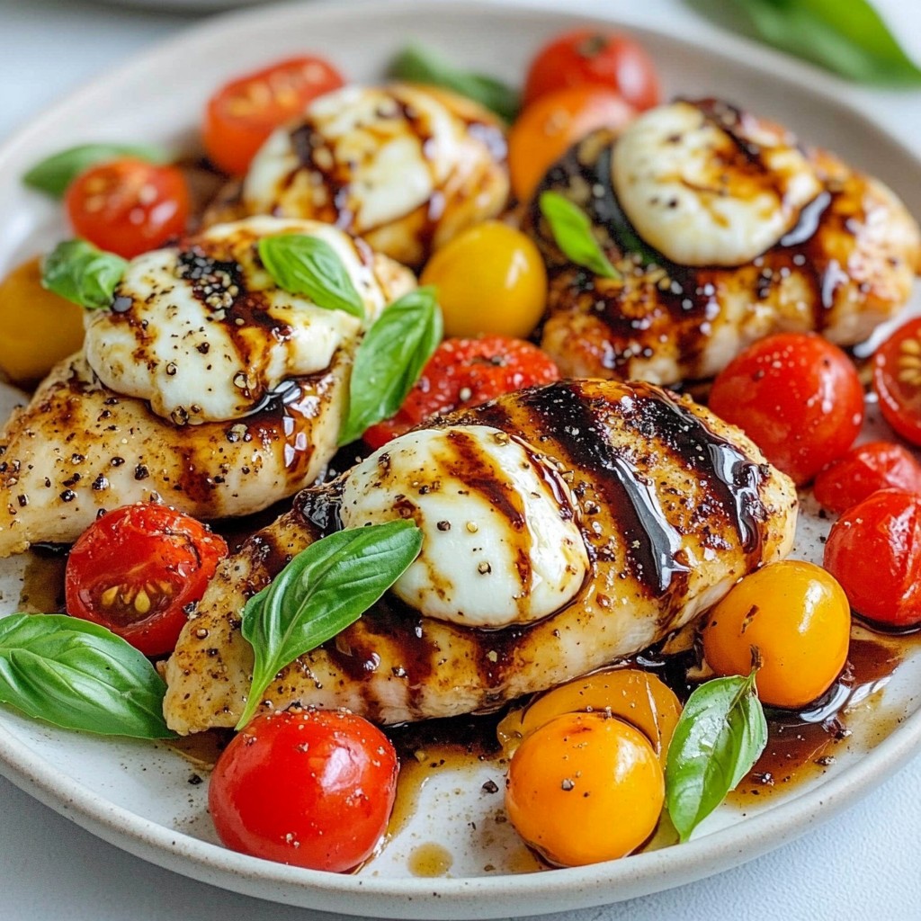 Balsamic Glazed Caprese Chicken Flavorful Dinner Idea