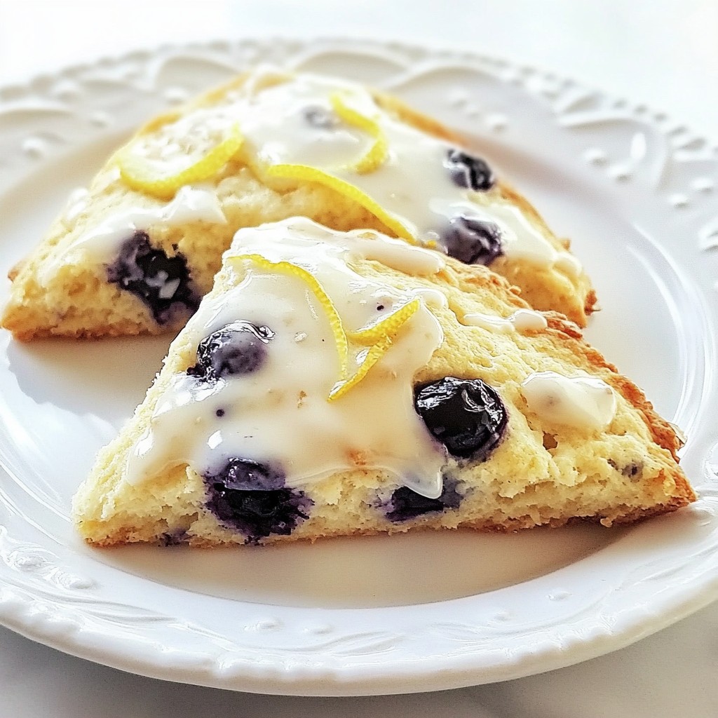 Lemon Blueberry Scones Flavorful and Easy Recipe