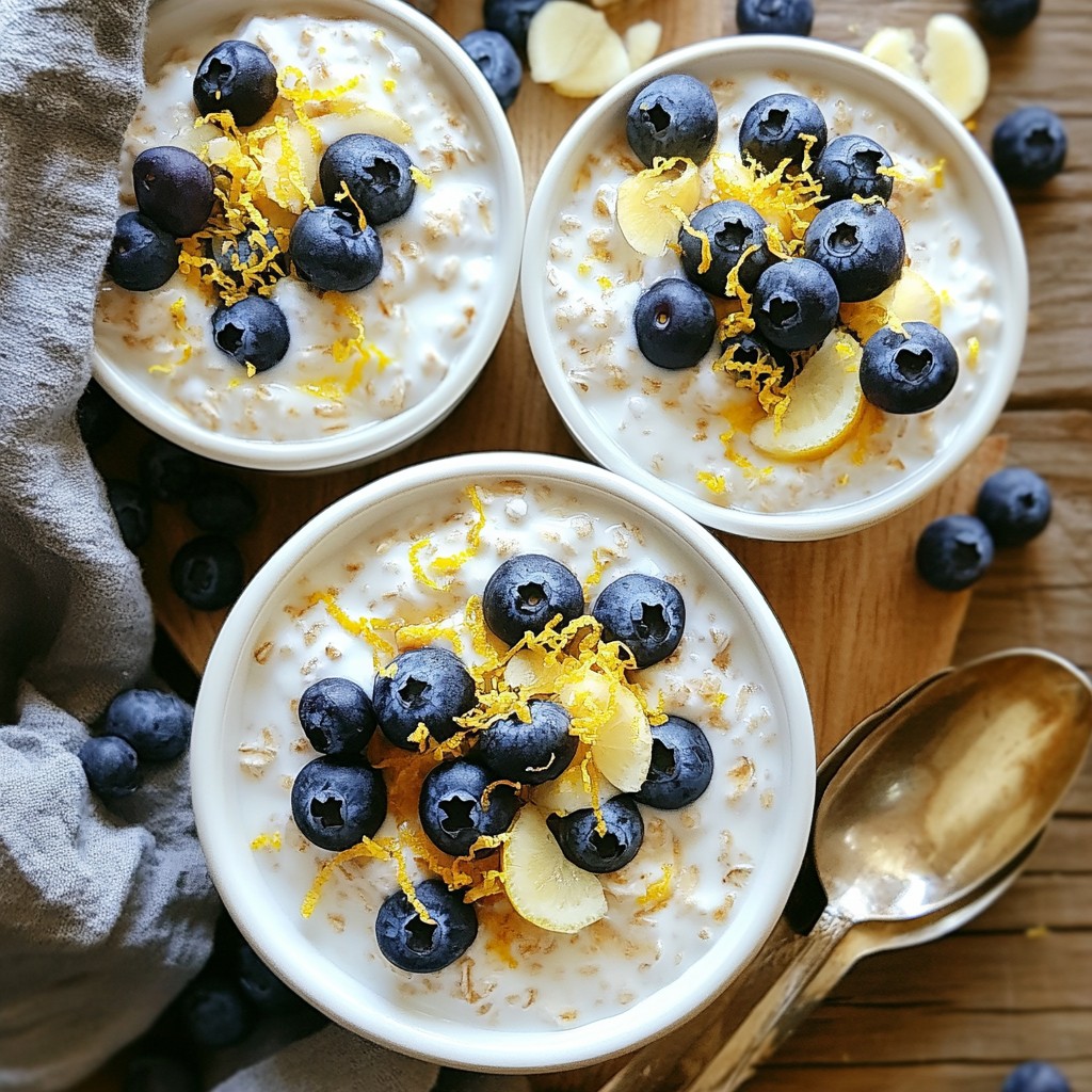 Blueberry Lemon Overnight Oats Simple and Delicious