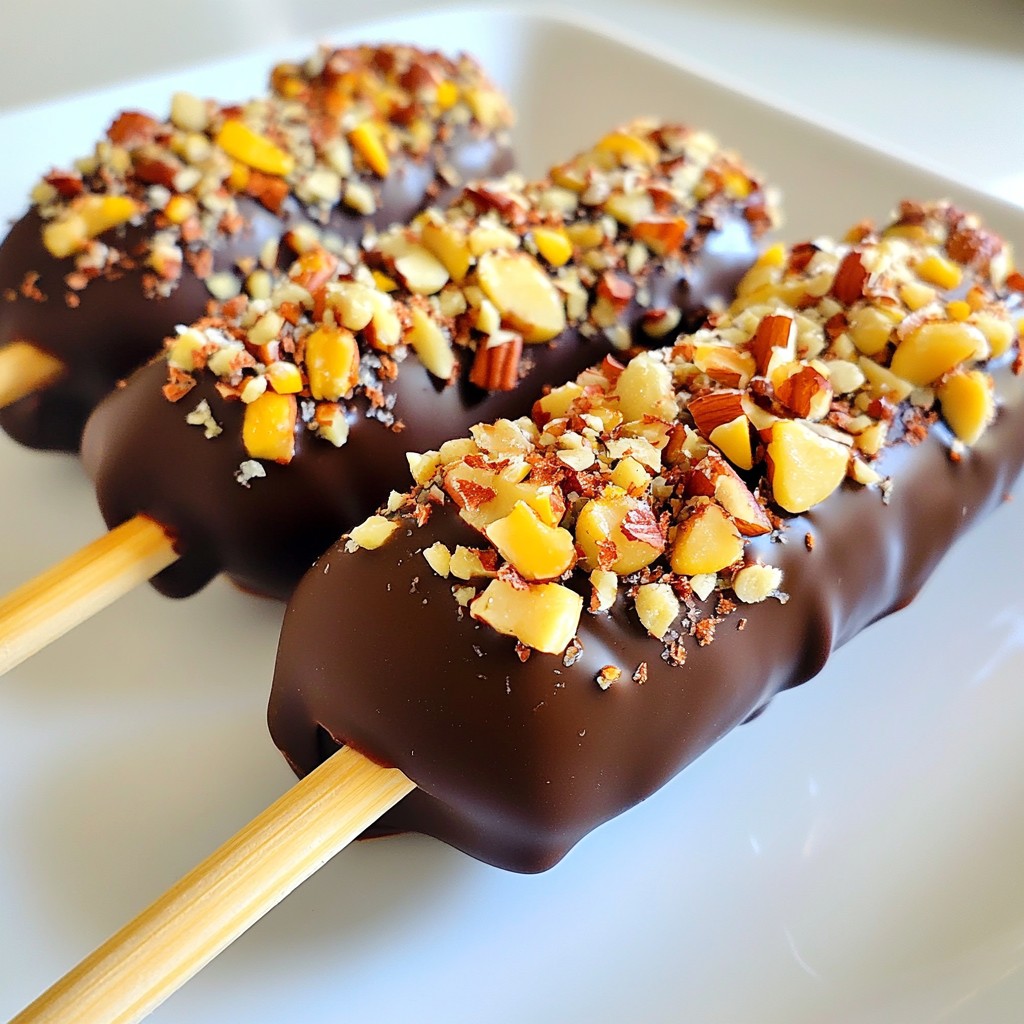 Chocolate Covered Banana Pops Easy Frozen Treats