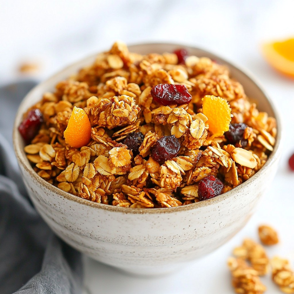 Cranberry Orange Granola Clusters Tasty Snack Idea