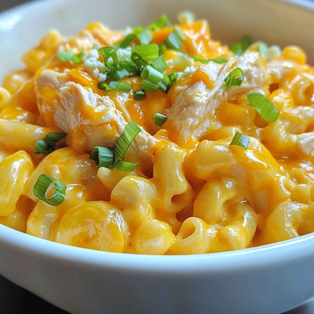 Buffalo Chicken Mac and Cheese Creamy Comfort Dish