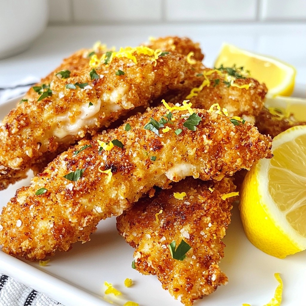 Crispy Weeknight Dinner Lemon Pepper Chicken Tenders