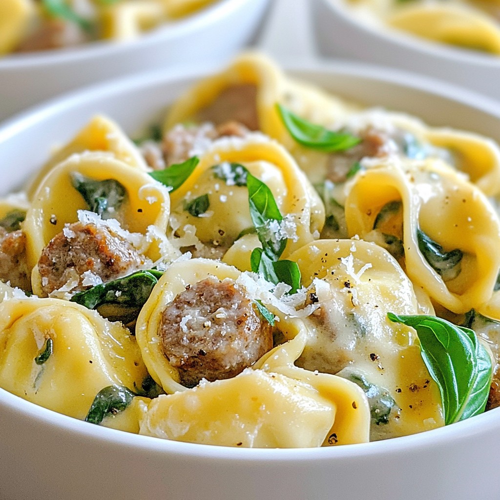 Creamy Italian Sausage Tortellini One-Pot Delight