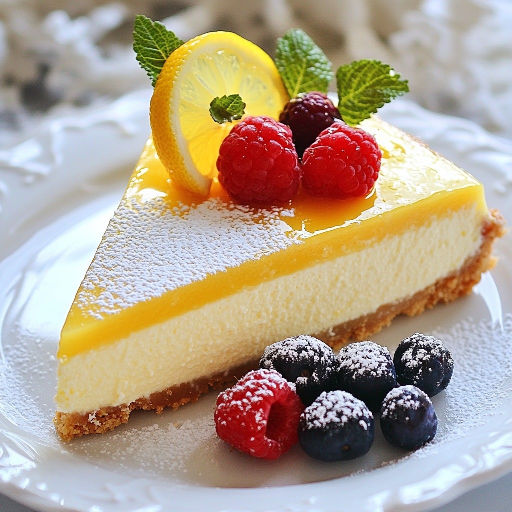 Lemon Ricotta Cheesecake Fresh and Creamy Delight