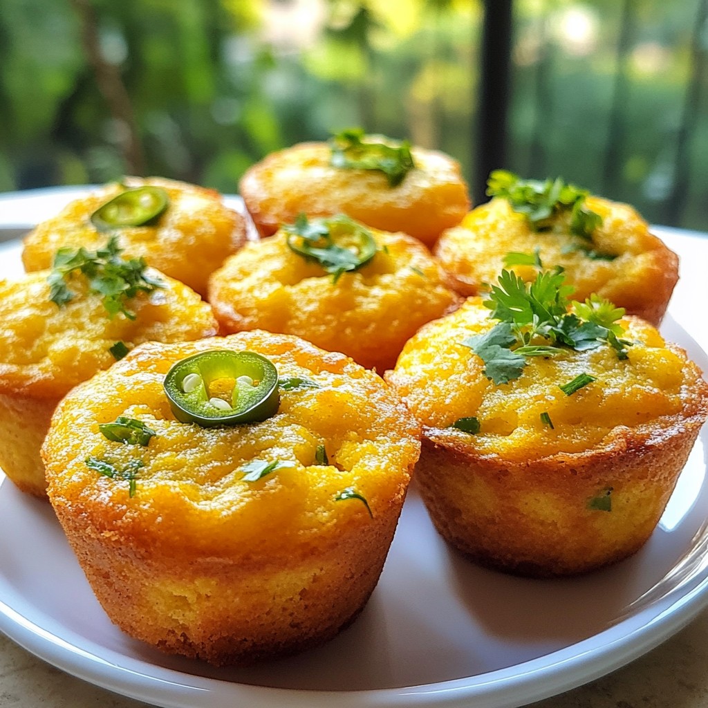 Jalapeño Cheddar Cornbread Muffins Savory Delight