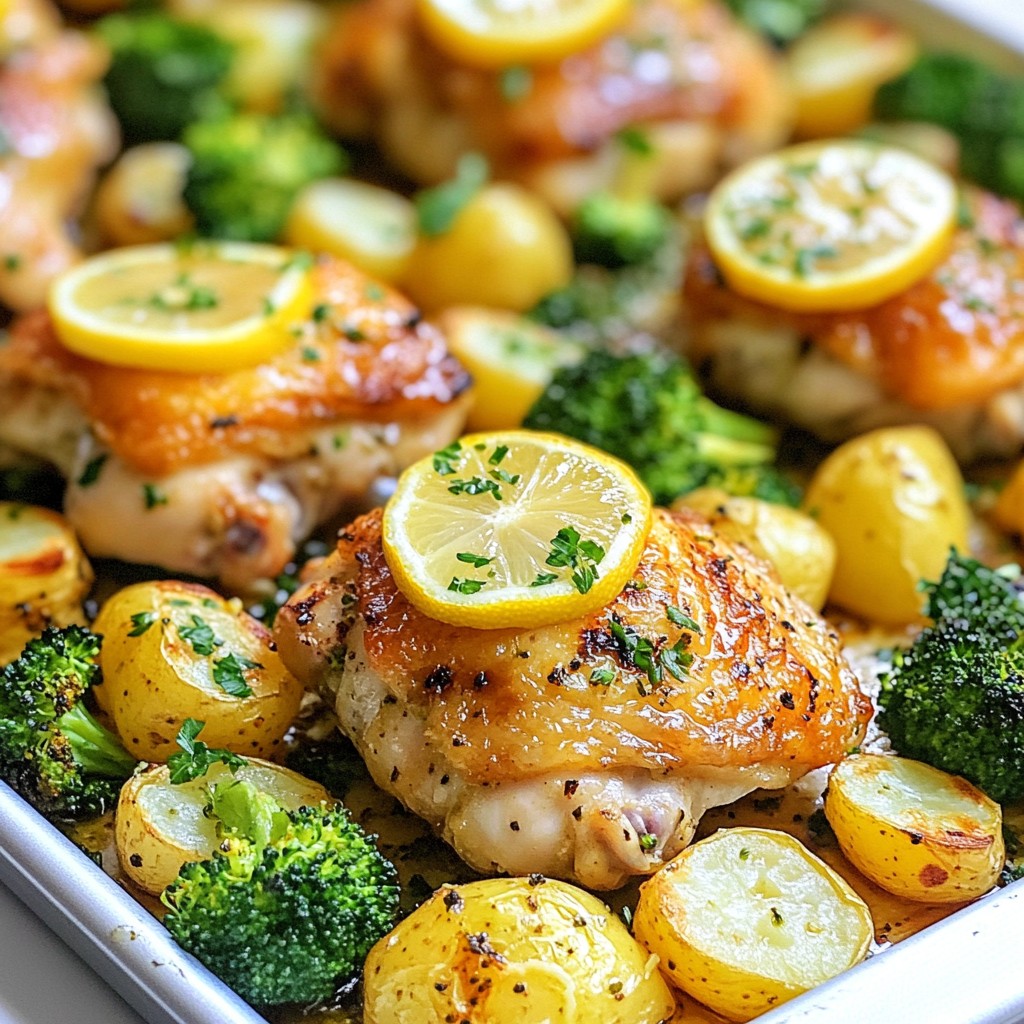 Lemon Garlic Chicken Sheet Pan Flavorful Dinner Recipe