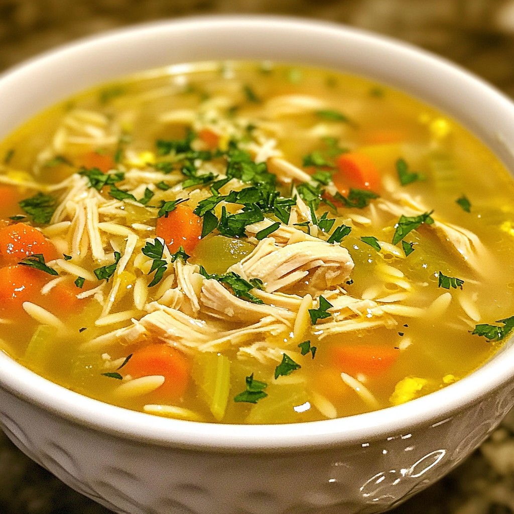 Greek Lemon Chicken Soup Comforting and Flavorful Meal