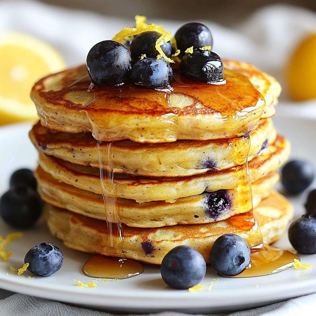 Lemon Blueberry Protein Pancakes Quick and Tasty Recipe