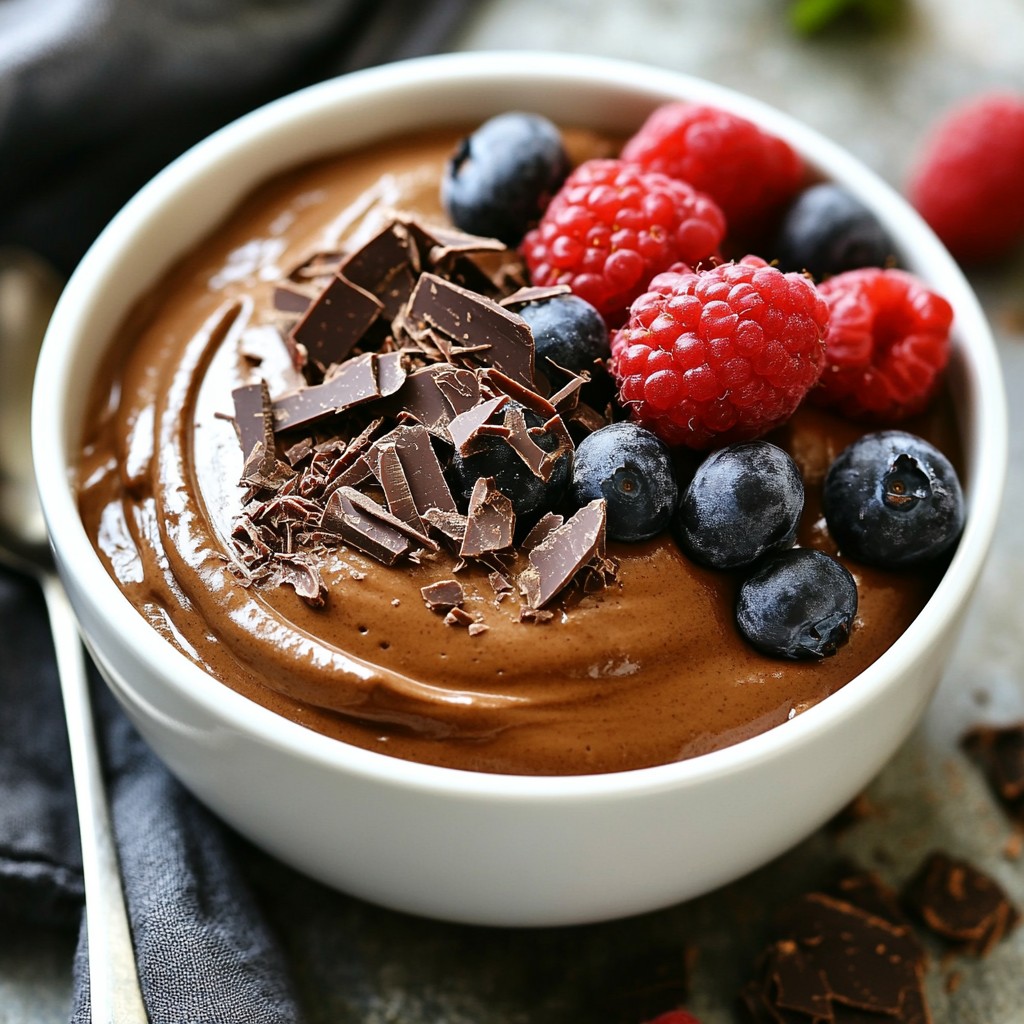 Avocado Chocolate Mousse Rich and Creamy Delight