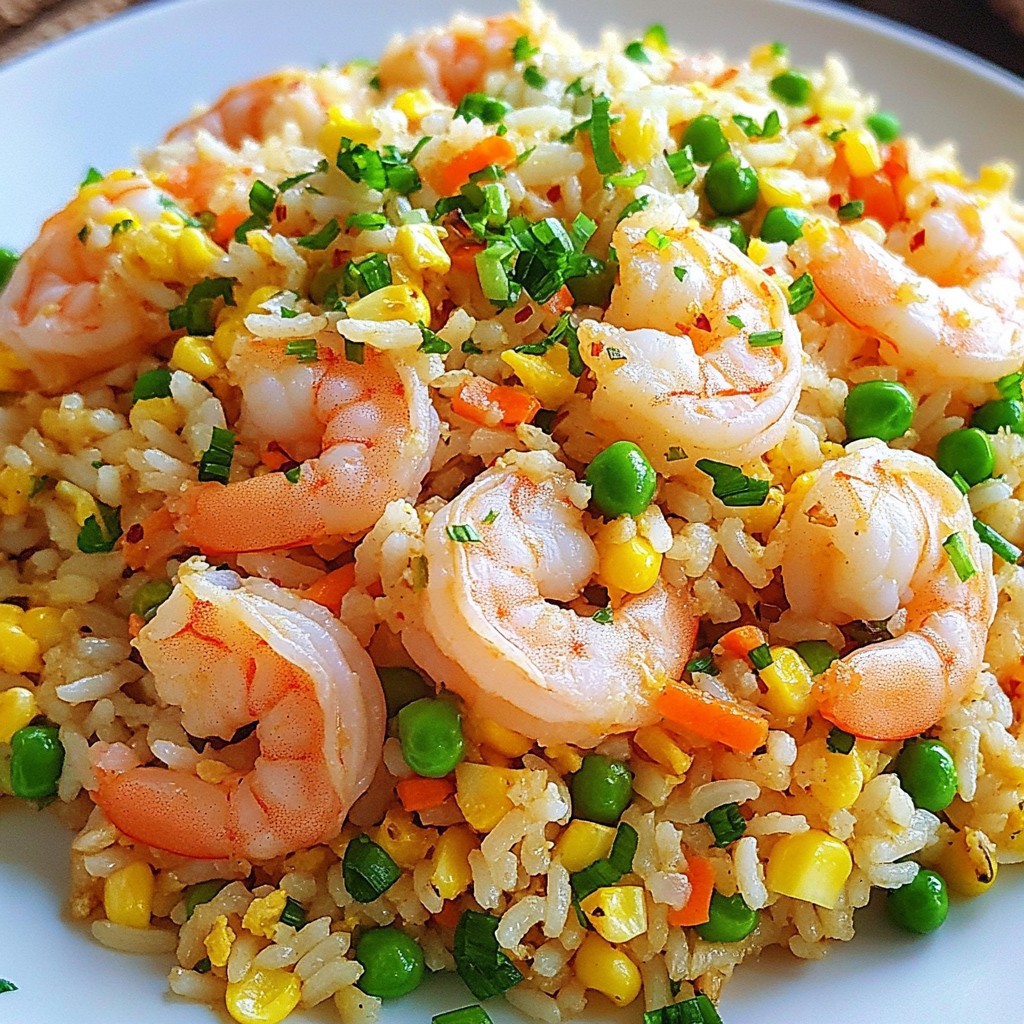 Garlic Butter Shrimp Fried Rice Simple and Tasty Dish