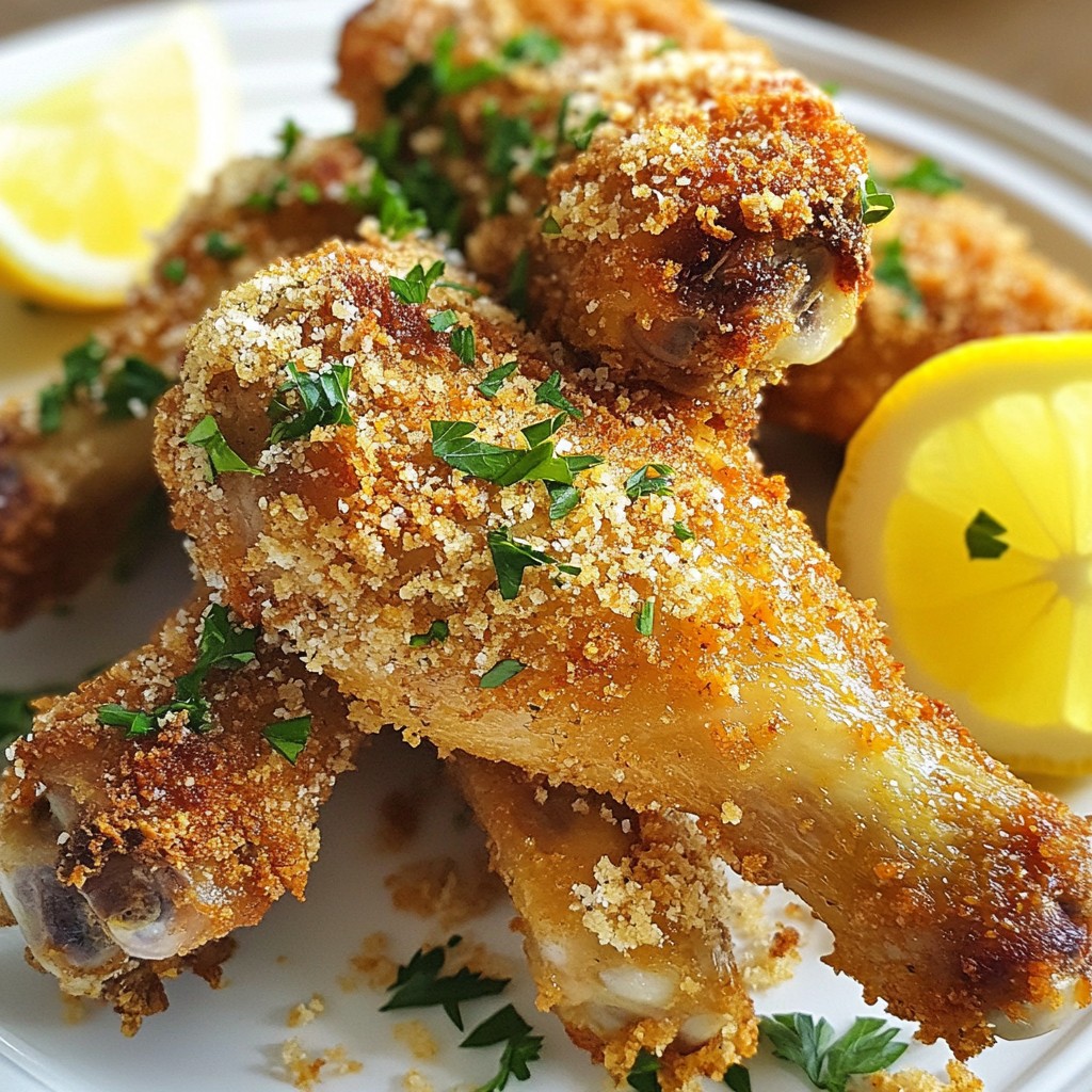 Easy weeknight Baked Herb-Crusted Chicken Drumsticks